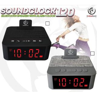 Głośnik przenośny Bluetooth SoundClock 120, srebrny, z...