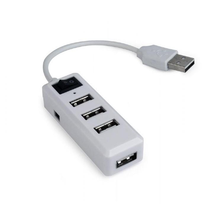 Hub USB 2.0 4 porty biały