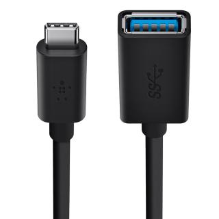 Adapter przejsciówka USB-C do USB-A 14cm czarny