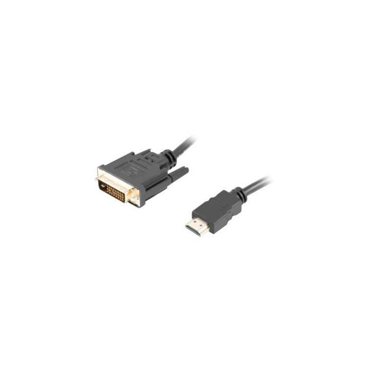 Kabel HDMI(M)-DVI-D(M) DUAL LINK 1.8 M czarny