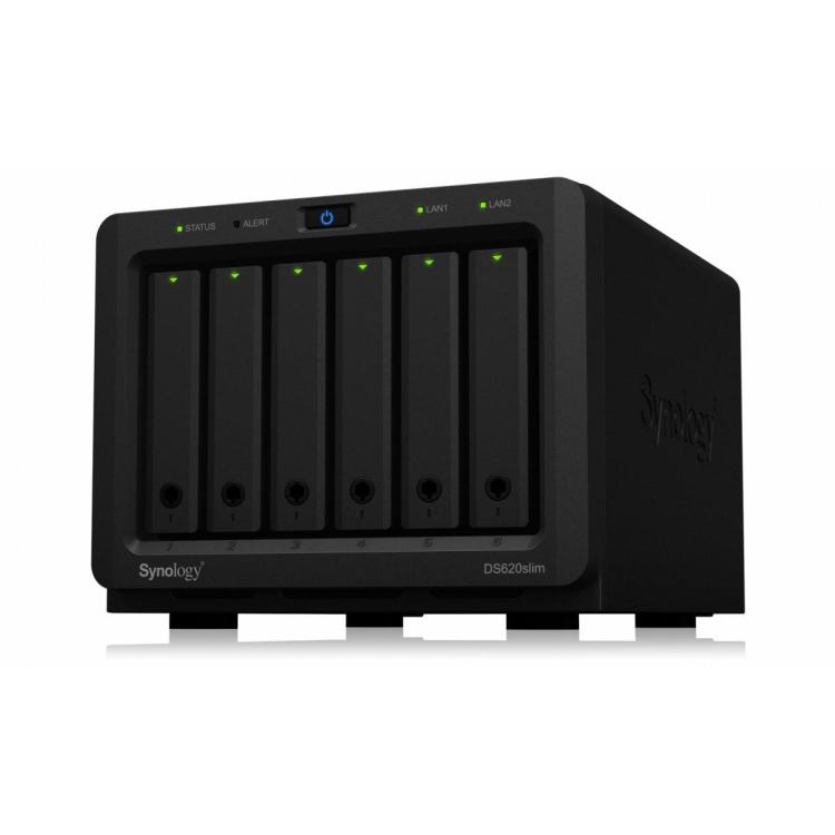 Serwer NAS DS620slim 6x0HDD 2,5Ghz 2GB DDR3L 2xUSB3.0 2xRJ45