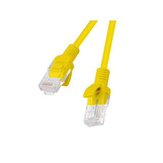 PATCHCORD KAT.5E 0.25M ŻÓŁTY FLUKE PASSED LANBERG 10-PACK