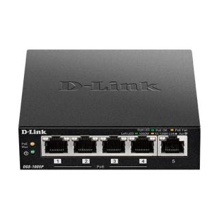 Switch DGS-1005P 5xGbE (4xPoE+ 60W)