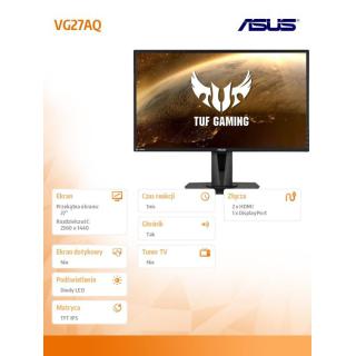 Monitor 27 cali VG27AQ WQHD IPS HDMI DP 1ms 155Hz