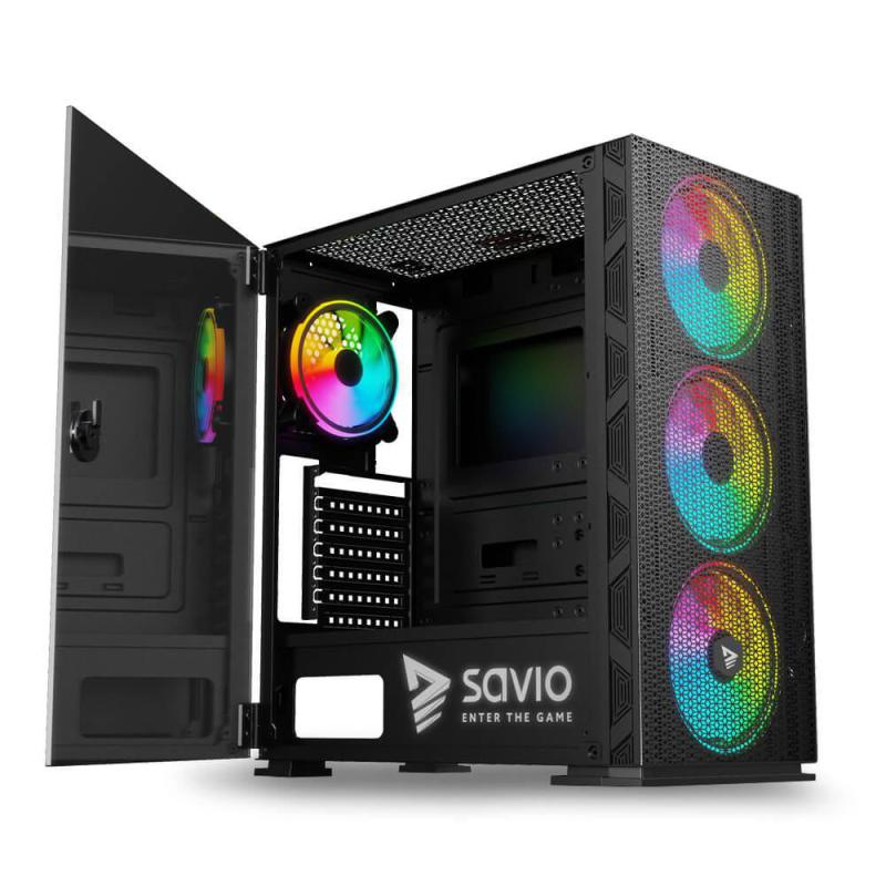 Obudowa PC SAVIO Raptor X1 ARGB Mesh/Glass