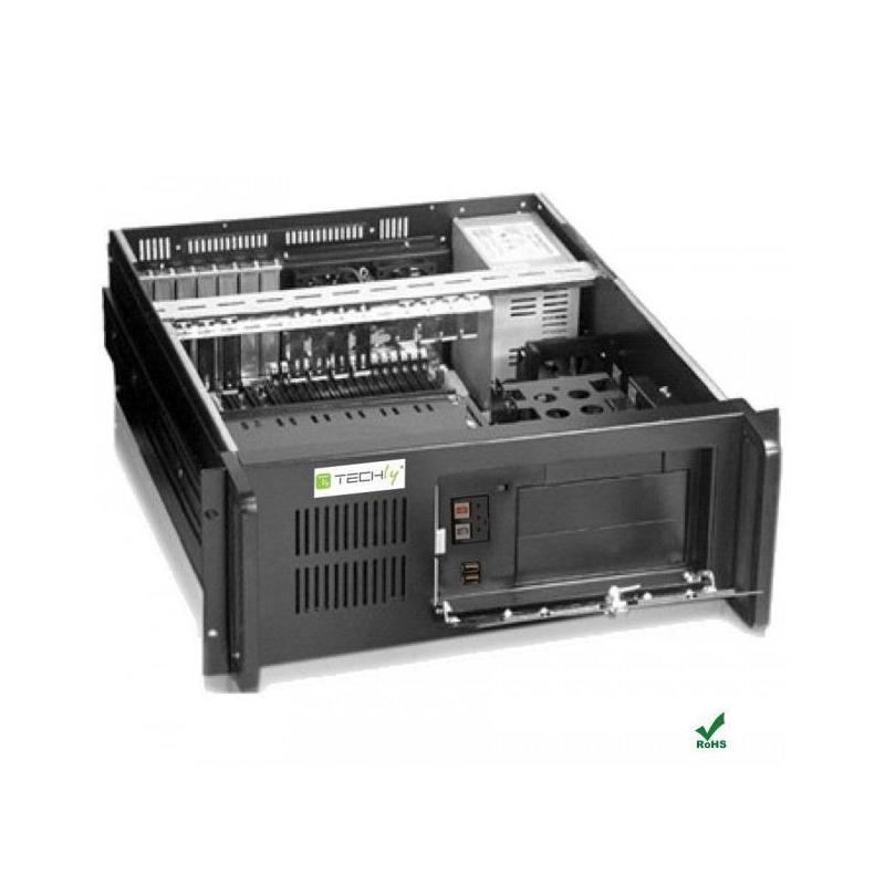 Obudowa serwerowa Techly ATX Rack 19" 4U, czarna