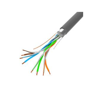 Kabel FTP Kat.5E CU 305 m drut szary