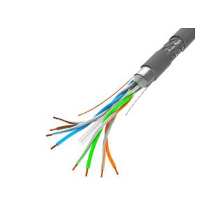 Kabel SFTP Kat.6 CU 305 m drut szary