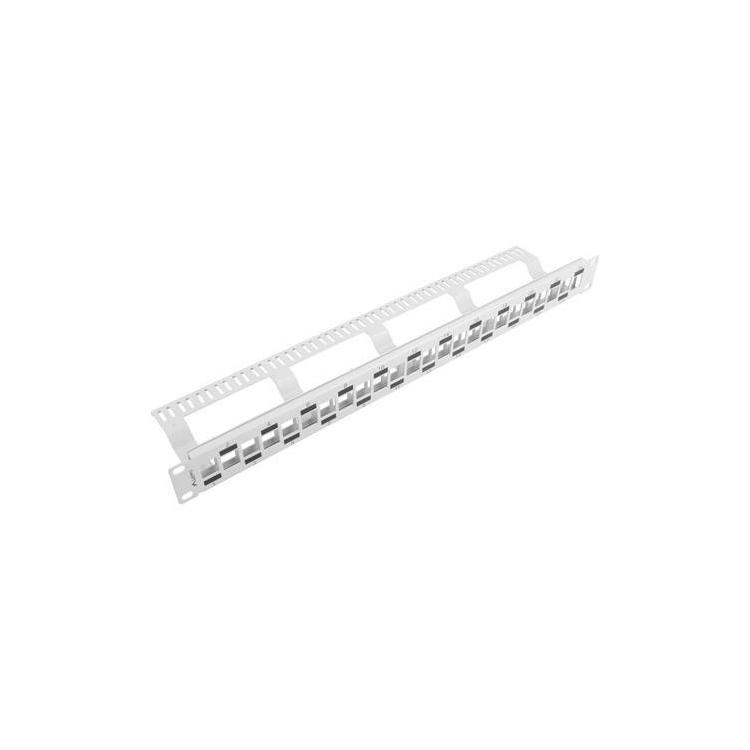 Patch Panel PPKS-1224-S 24 Port 1U 19 naprzemienny szary