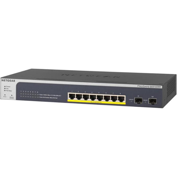 Przełącznik GS510TPP 8x1Gb PoE+ (190W) 2xSFP