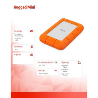 Dysk zewnętrzny Rugged 5TB USB 3.0 2,5 STJJ5000400