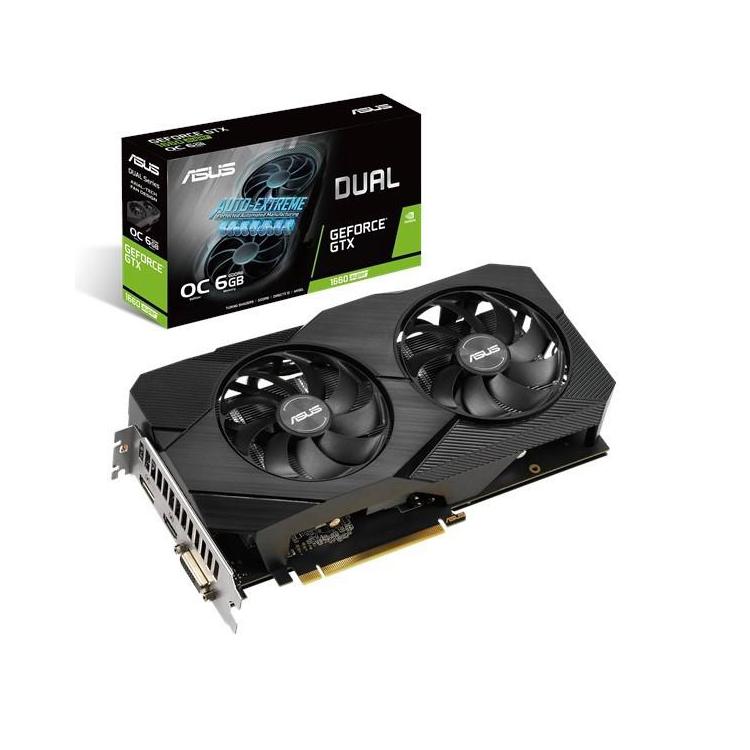 Karta graficzna GeForce DUAL GTX 1660 SUPER EVO OC 6GB 192BIT GDDR6 DP/HDMI/DVI-D