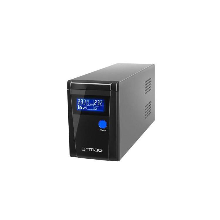 UPS Line-In 850VA Office Pure Sine Wave LCD 2X230v schuko Metalowa obudowa