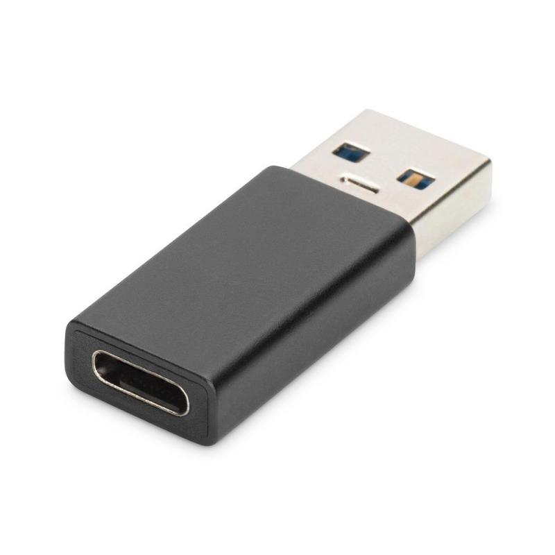 Adapter DIGITUS USB 3.0 HighSpeed Typ USB C/USB A M/Ż czarny