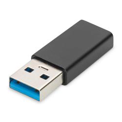 Adapter DIGITUS USB 3.0 HighSpeed Typ USB C/USB A M/Ż czarny