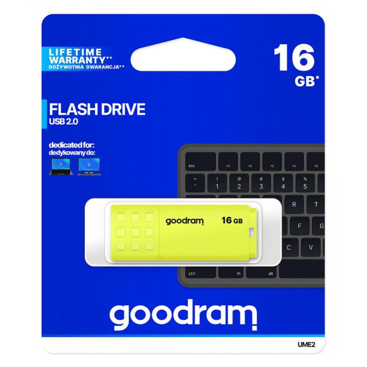 Pendrive UME2 16GB USB 2.0 Żółty