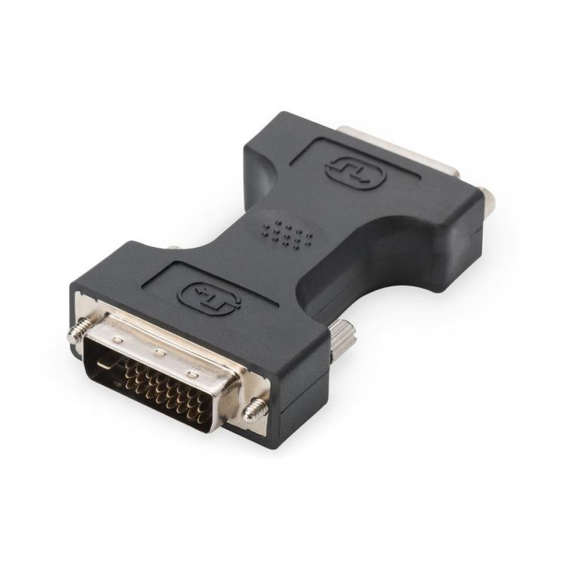 Adapter DIGITUS DVI-D DualLink WQXGA 30Hz Typ DVI-D (24+1)/DVI-I (24+5) M/Ż czarny