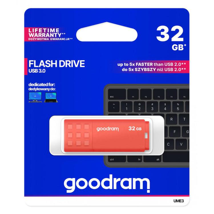 Pendrive UME3 32GB USB 3.0 Pomarańczowy