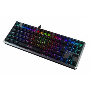 Klawiatura przewodowa mechaniczna RGB (niebieski przełącznik gateron) VOLCANO LANPARTY 2