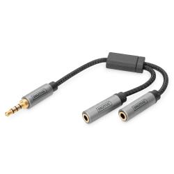 Kabel adapter audio splitter DIGITUS PREMIUM MiniJack...