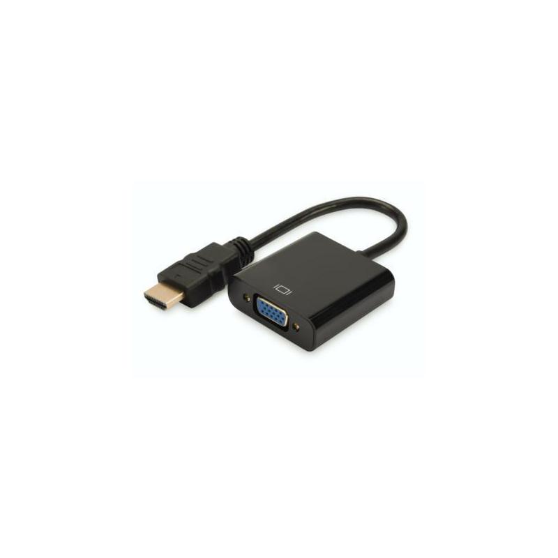 Adapter audio-video DIGITUS HDMI typ A do VGA, FHD, 3.5mm MiniJack