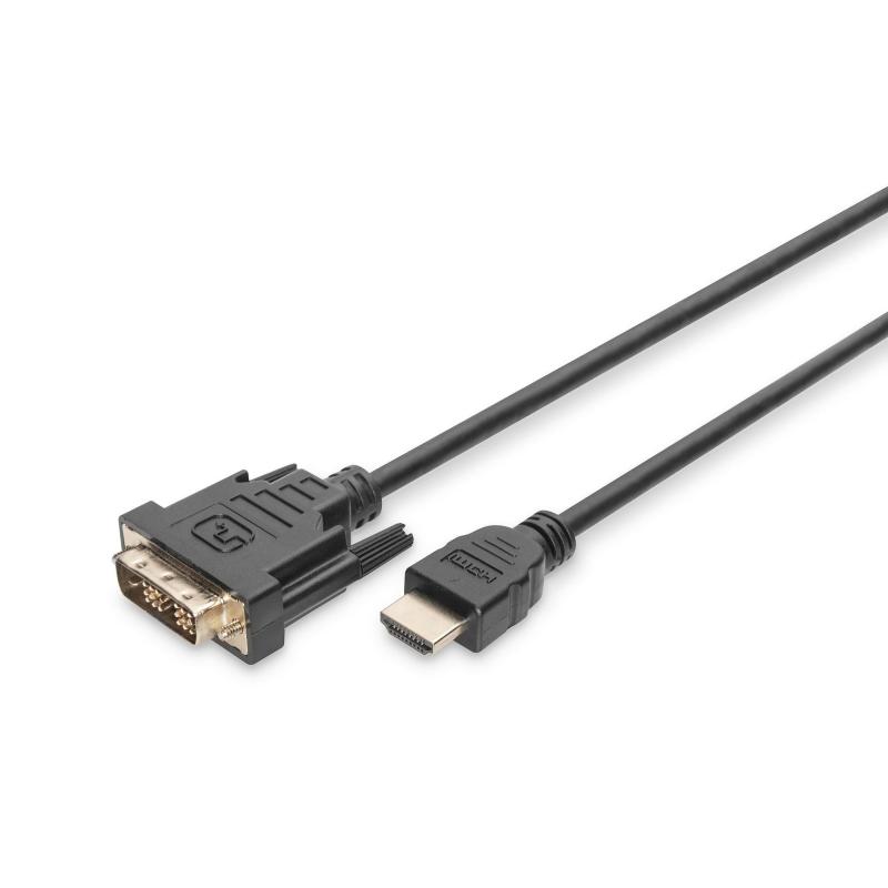 Kabel adapter DIGITUS HDMI Highspeed 1.3 Typ A / DVI-D(18+1), M/M 2m Black