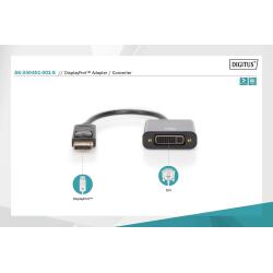 Kabel adapter DIGITUS DisplayPort 1080p 60Hz FHD DP/DVI-I...