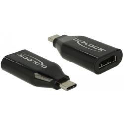 Adapter Delock USB type-C(M) - HDMI(F) 4k 60 Hz czarny