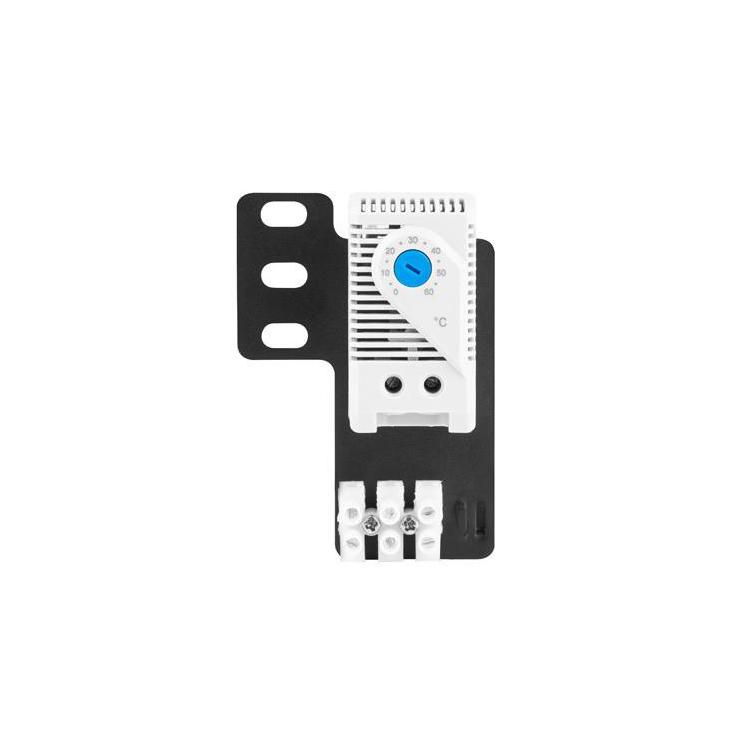 Termostat zamykający AK-1505-S 10A Do szaf z uchem montażowym i kostką elektryczną Szary