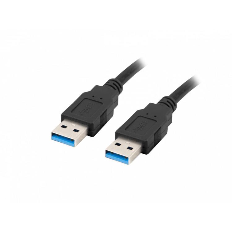 Kabel USB-A M/M 3.0 0.5m Czarny