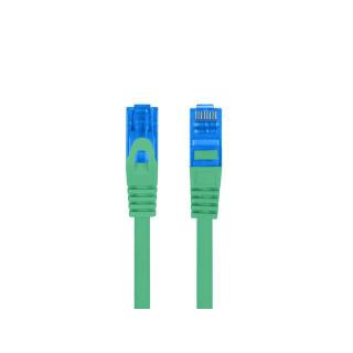 Patchcord kat.6a S/FTP CCA 0.5m Zielony