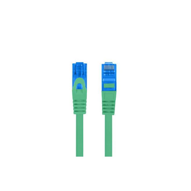 Patchcord kat.6a S/FTP CCA 0.5m Zielony