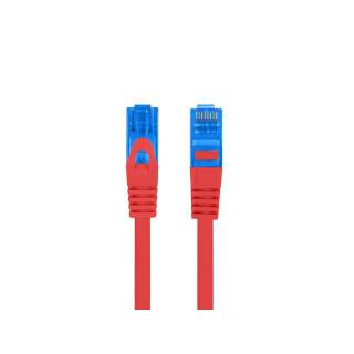 Patchcord kat.6a S/FTP CCA 0.5m Czerwony