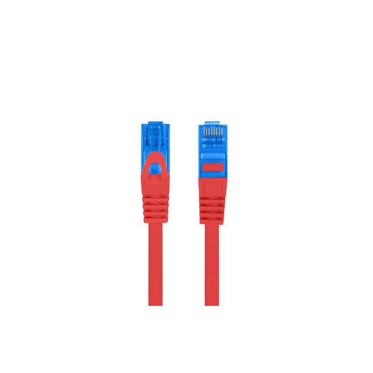 Patchcord kat.6a S/FTP CCA 0.5m Czerwony