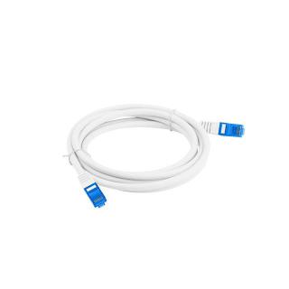 Patchcord kat.6a S/FTP CCA 0.5m Biały