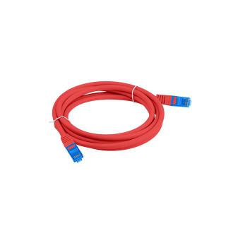 Patchcord kat.6a S/FTP CCA 1.0m Czerwony