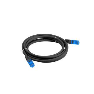 Patchcord kat.6a S/FTP CCA 1.5m Czarny