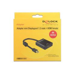 Adapter Delock DisplayPort mini 1.2 - HDMI aktywny 4K na...