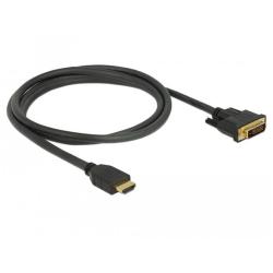 Kabel adapter Delock HDMI (M) - DVI-D (M) czarny dual...