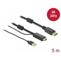 Kabel adapter Delock HDMI - DisplayPort M/M 4K 5m...