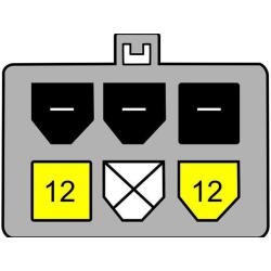 Kabel SATA zasilający (M) Delock PCI Express 6-PIN 0,21m