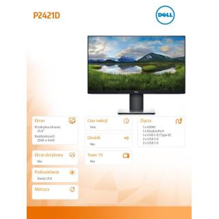 Monitor P2421D 23.8 cali IPS LED QHD (2560x1440)...