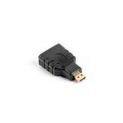 Adapter Lanberg AD-0015-BK HDMI-A (F) - micro HDMI-D (M)...