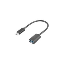 Kabel USB 3.1 Lanberg USB type-C(M) 3.1 - USB-A(F) 0,15m...