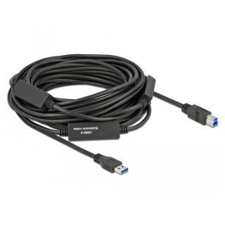 Kabel USB-A - USB-B 3.1 Gen 1 15m aktywny Czarny