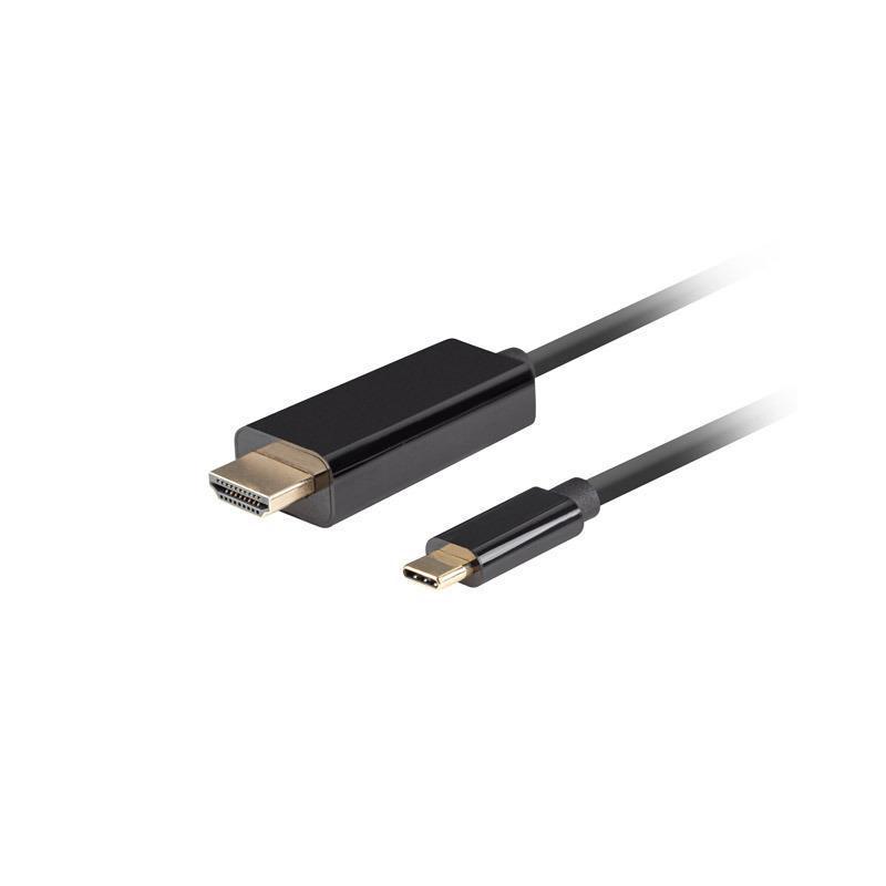 Kabel adapter Lanberg USB-C(M) - HDMI(M) 1m 4K 60Hz czarny