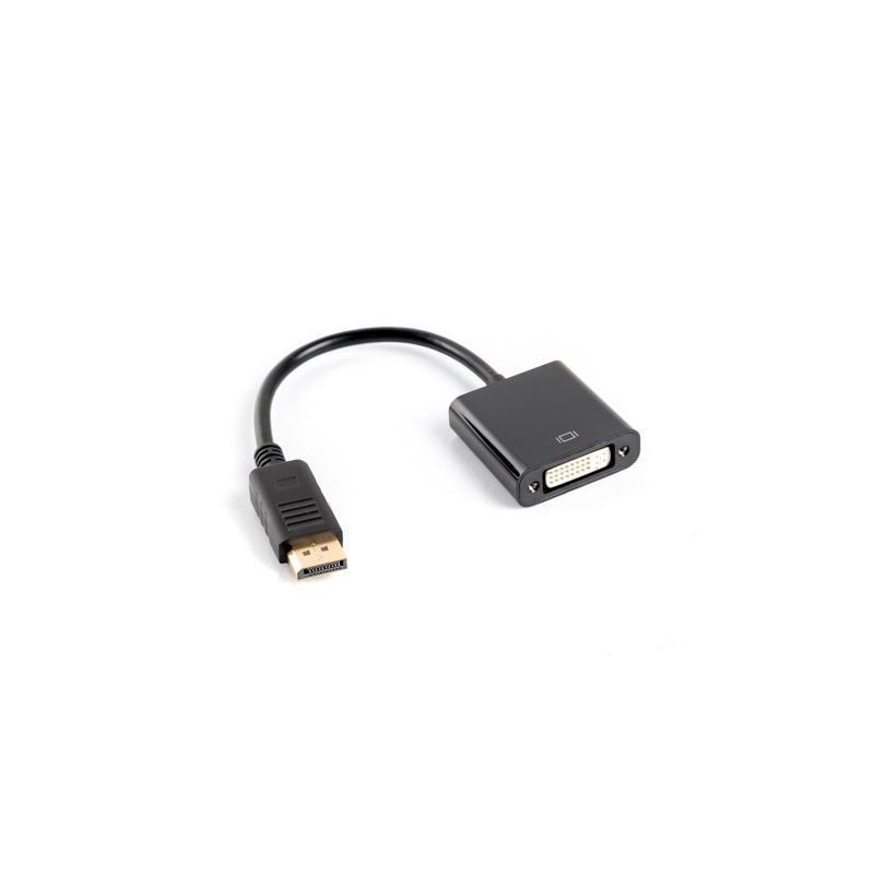 Kabel adapter Lanberg AD-0007-BK DisplayPort (M) - DVI-D (F)(24+5) Dual Link