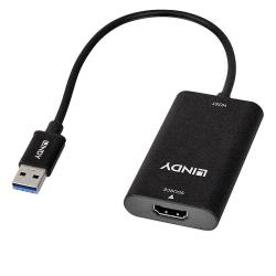 Konwerter HDMI na USB 3.0 LINDY Video Capture Device czarny