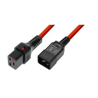 Kabel zasilający serwerowy blokada IEC LOCK 3x1,5mm2 C20...