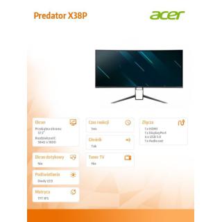 Monitor 38 cali Predator X38P Curved G-Sync 175Hz